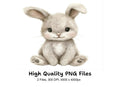 Adorable Baby Bunny Clipart Bundle