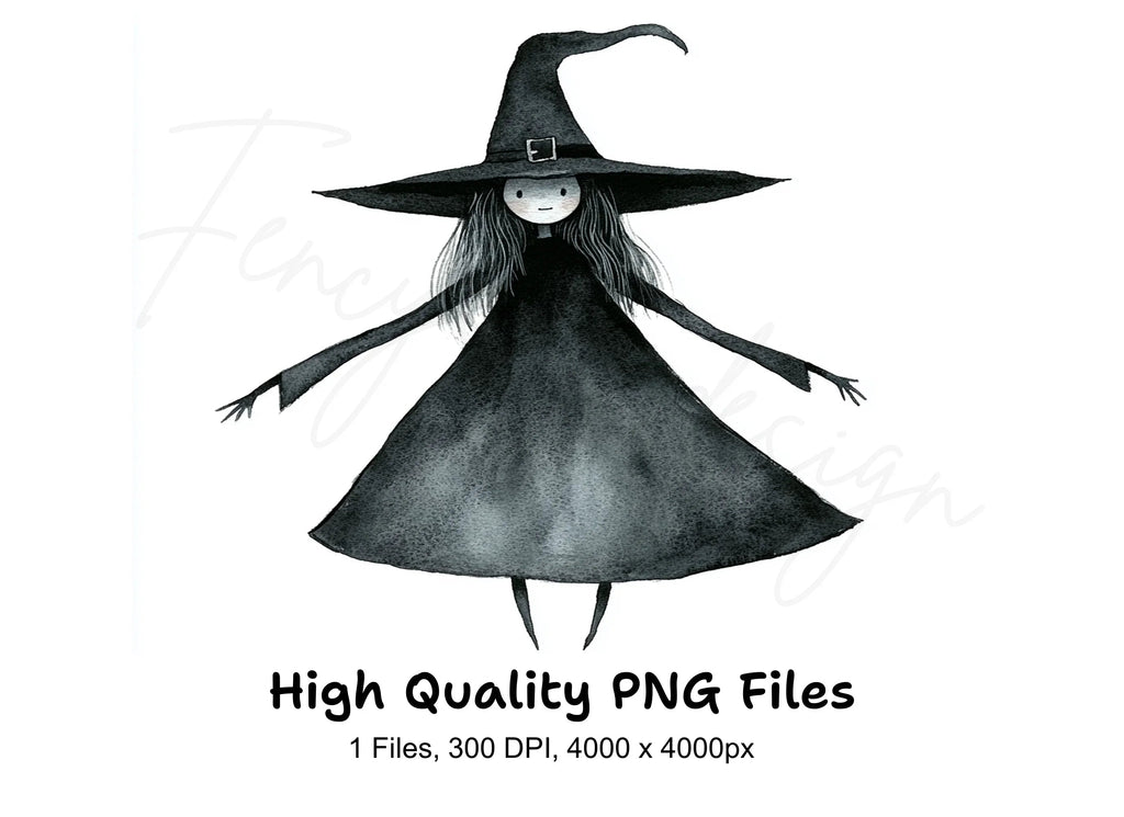 Cute Witch Clipart Bundle