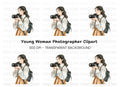 Stylish Girl Photographer Clipart Bundle