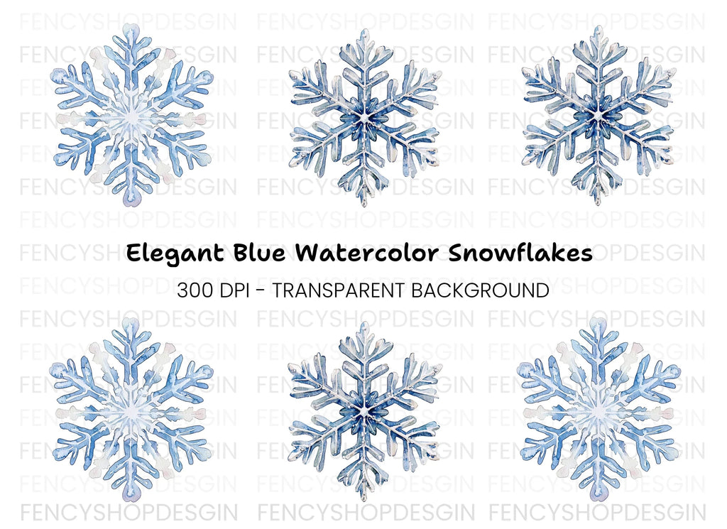 Snowflake Clipart Bundle