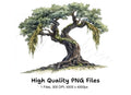 Ancient Oak Tree Clipart Bundle