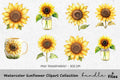 Sunflower Clipart Bundle