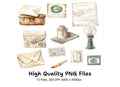 Old Mail Postage Stamp Clipart Bundle