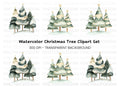 Christmas Tree Forest Clipart Bundle