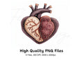Tribal Heart Clipart Bundle