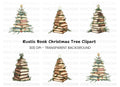 Christmas Book Tree Clipart Bundle