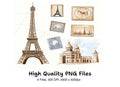Parisian Landmarks Clipart Bundle