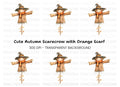 Cute Scarecrow Clipart Bundle