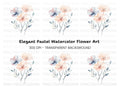 Soft Floral Clipart Bundle