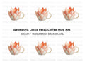 Elegant Lotus Teacup Clipart Bundle