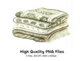 Boho Chic Blanket Clipart Bundle