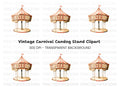 Vintage Circus Carousel Clipart Bundle