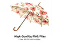 Floral Umbrellas Clipart Bundle