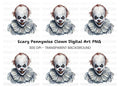 Creepy Clown Clipart Bundle