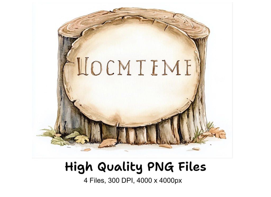 Rustic Wooden Signs Clipart Bundle
