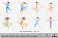 Graceful Dance Illustrations Clipart Bundle