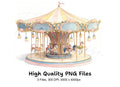 Vintage Carousel Clipart Bundle