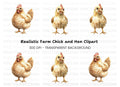 Cute Hen and Chick Clipart Bundle