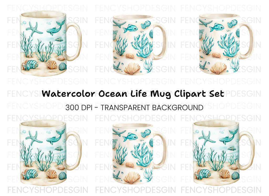 Ocean Life Clipart Bundle