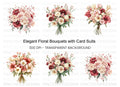 Elegant Floral Bouquets Clipart Bundle