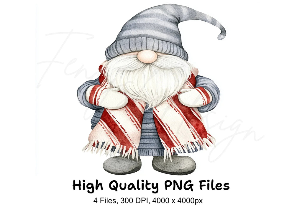 Christmas Gnomes Clipart Bundle