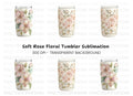 Elegant Floral Tumbler Clipart Bundle