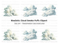 Realistic Smoke and Cloud Clipart Bundle