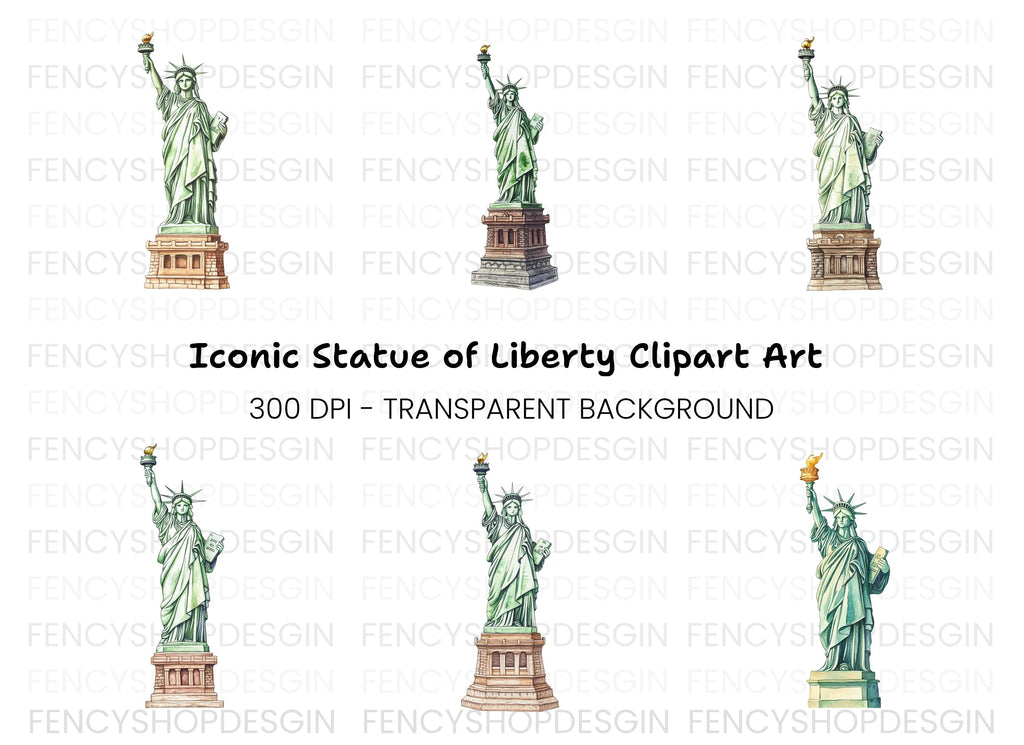Statue of Liberty Clipart Bundle