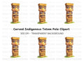 Native Totem Pole Clipart Bundle