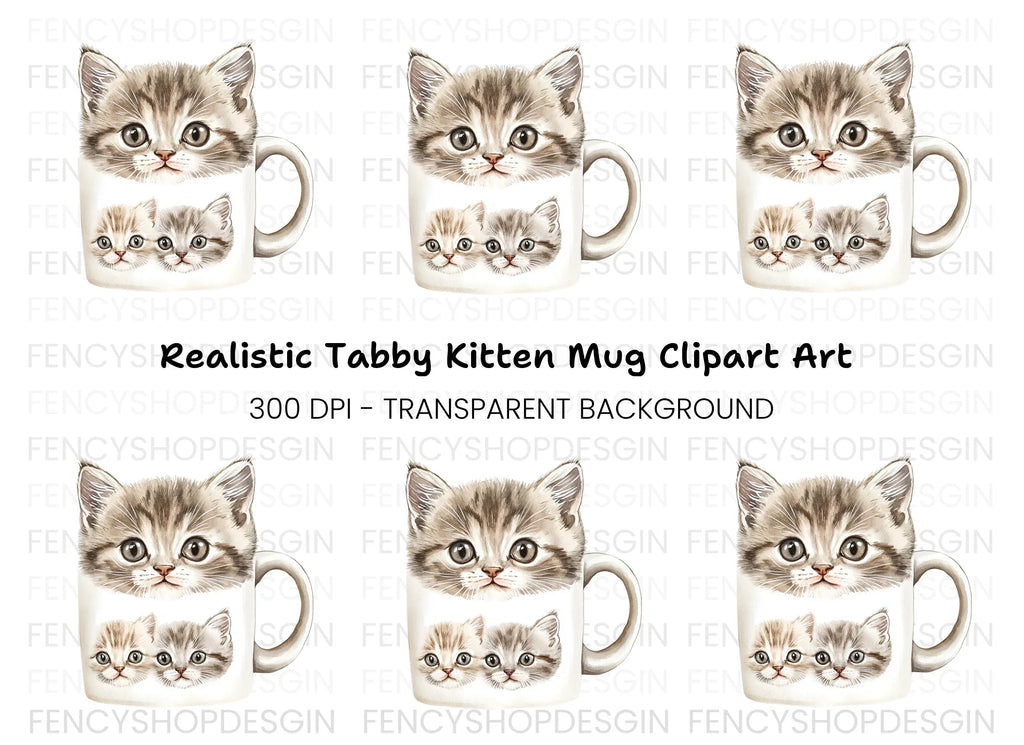Cute Kitten Clipart Bundle