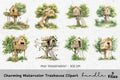 Charming Treehouse Clipart Bundle