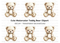 Cute Teddy Bear Clipart Bundle