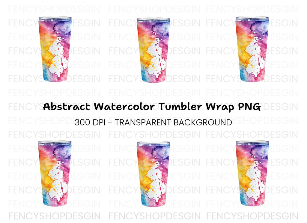 Rainbow Tumbler Clipart Bundle