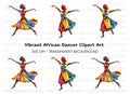African Dancers Clipart Bundle
