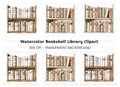 Bookshelf Clipart Bundle