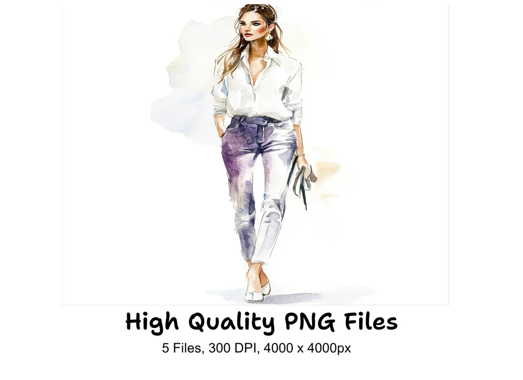 Fashionable Women Clipart Bundle