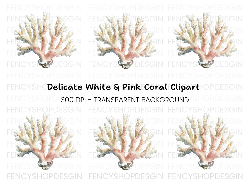 Realistic Coral Reef Graphic Clipart Bundle
