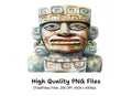 Mystical Stone Idol Clipart Bundle