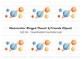 Solar System Planets Clipart Bundle