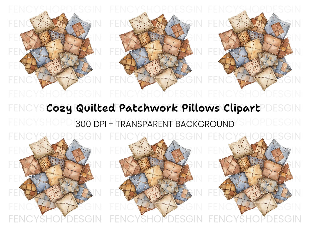 Quilted Patchwork Clipart Bundle