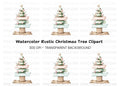 Pastel Christmas Tree Ornaments Clipart Bundle
