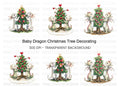 Christmas Tree Dragon Decor Clipart Bundle