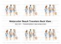 Family Beach Walk Clipart Bundle