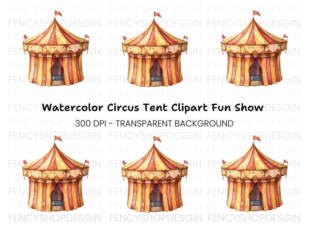 Circus Tent Clipart Bundle