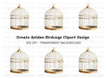 Ornate Vintage Birdcage Clipart Bundle