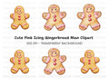 Gingerbread Men Duo Clipart Bundle