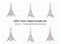 Eiffel Tower Clipart Bundle