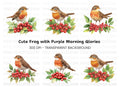 Robins Berries Clipart Bundle