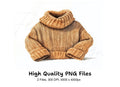 Cozy Knitted Sweaters Clipart Bundle