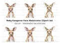 Cute Baby Kangaroo Clipart Bundle